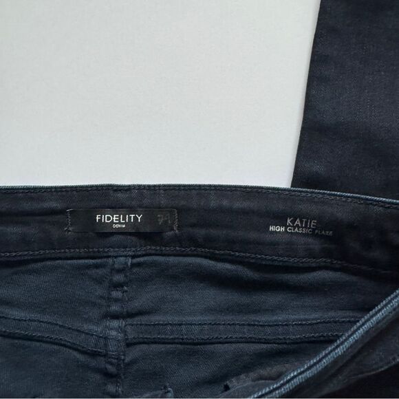 Fidelity Katie High Rise Classic Flare Empress Blue Jeans Size 27 NWT - Picture 6 of 11